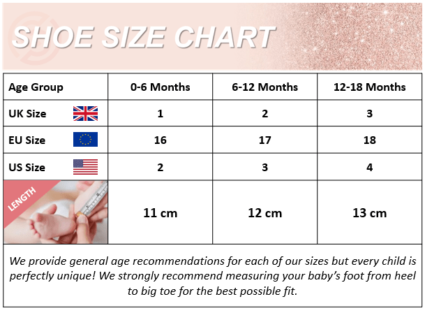 shoe size baby europe